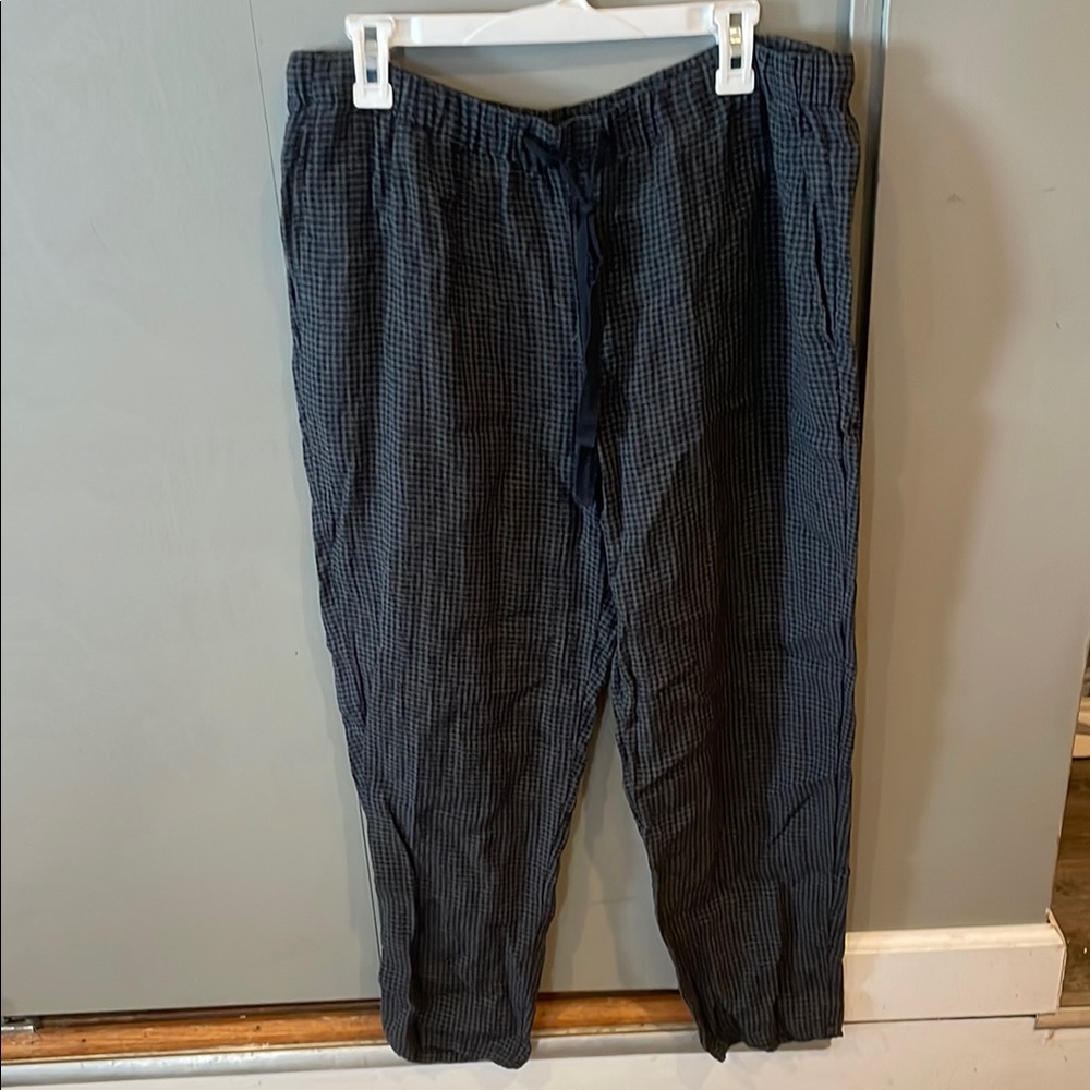 Women’s Eileen Fusher Black and Gray Checkered Pants